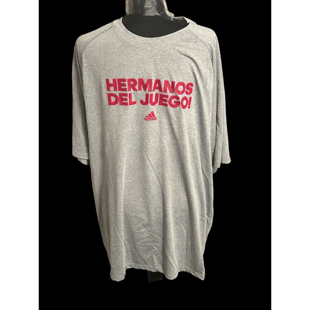 Adidas Climalite T Shirt Mens XL, Extra Large. "Hermanos Del Juego!"